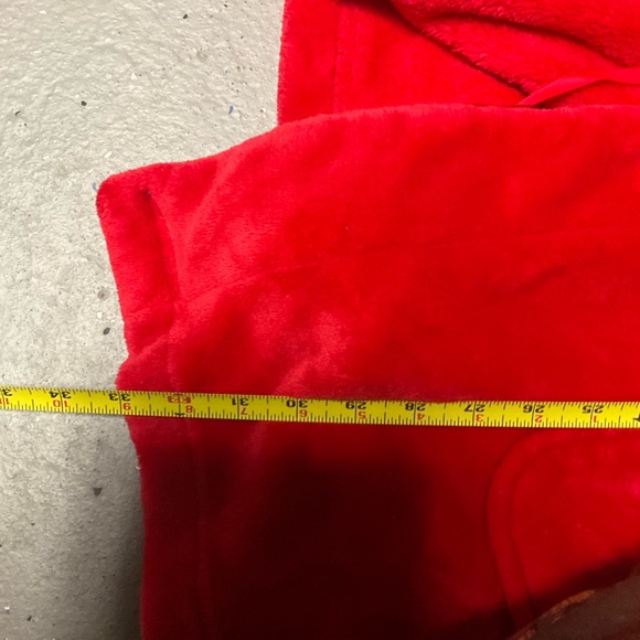 Victoria Secret red fleece kimono red robe M/L - Picture 4 of 4